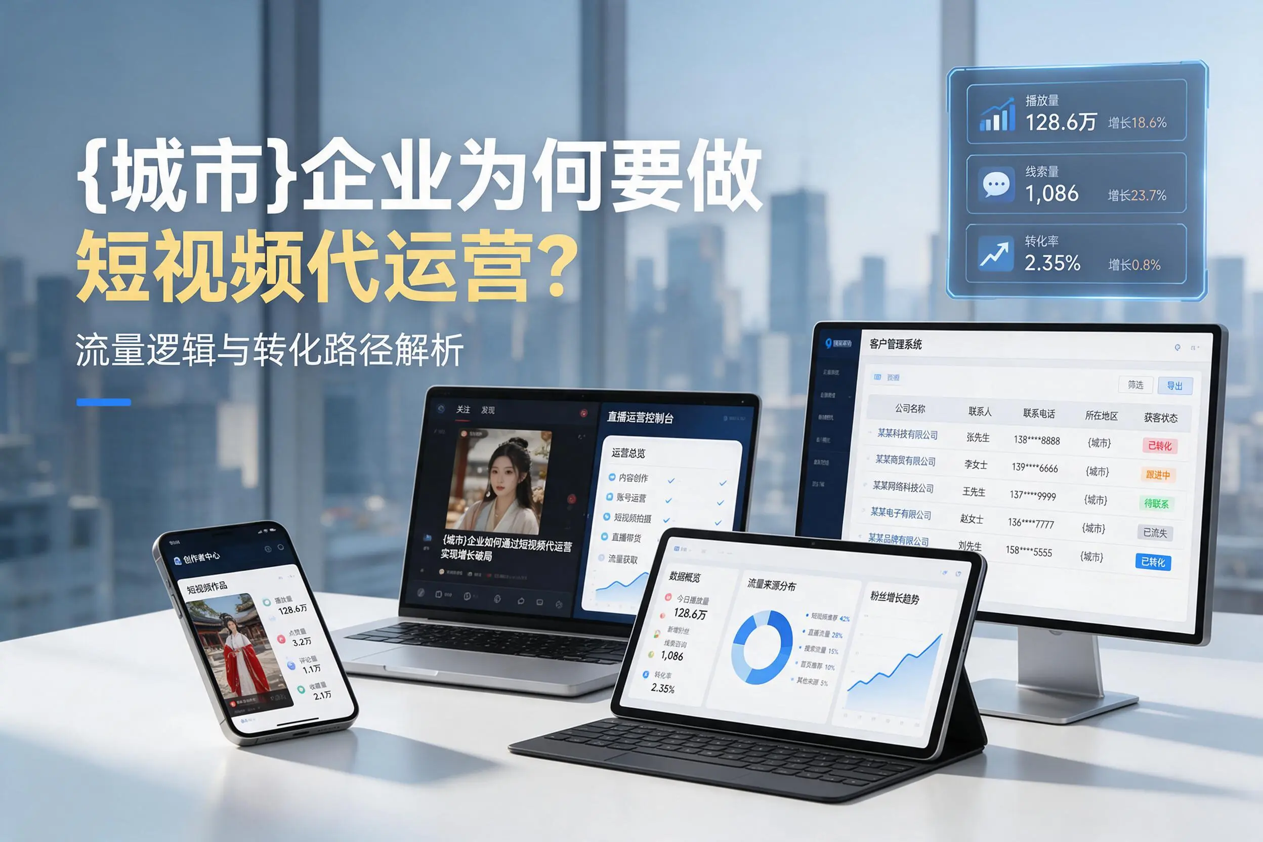 本溪企业为何要做短视频代运营？流量逻辑与转化路径解析