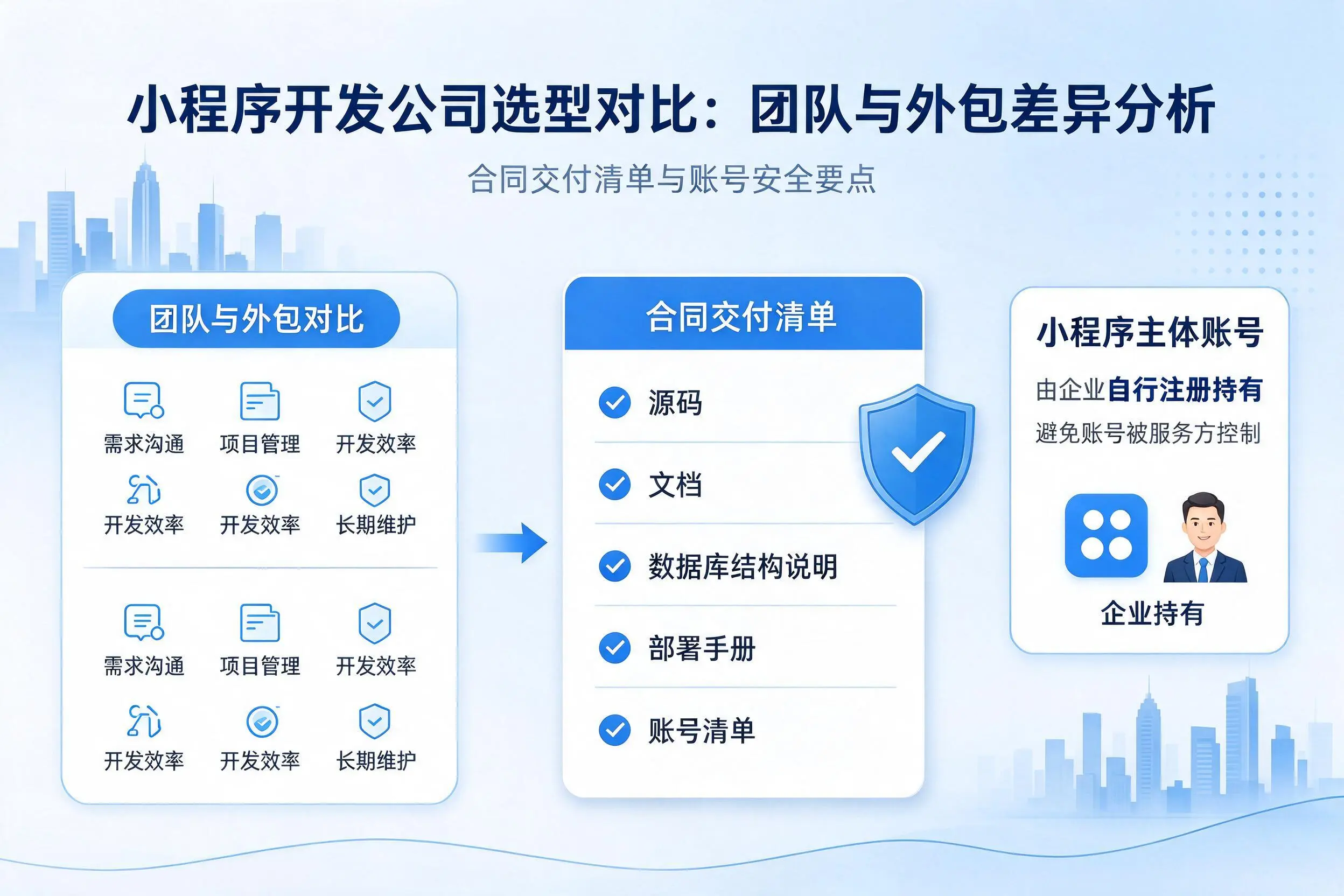 本溪小程序开发公司选型对比:团队与外包差异分析