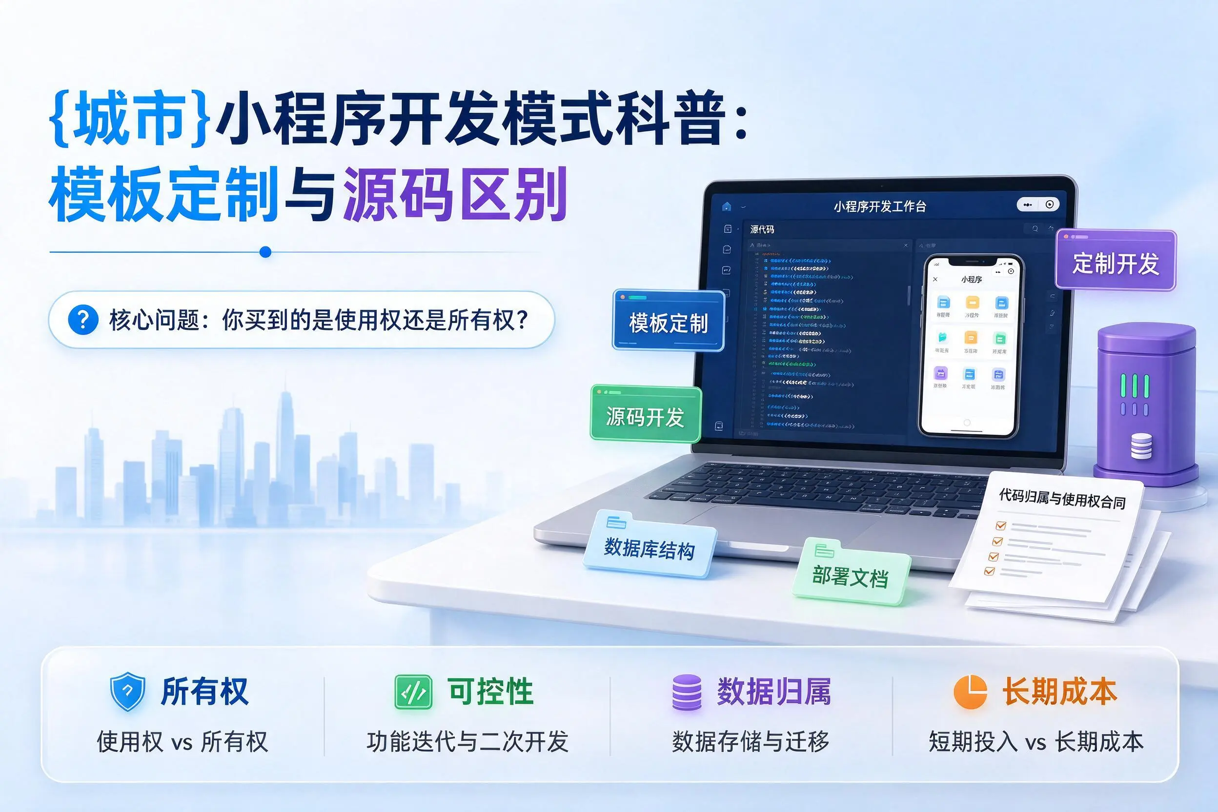 本溪小程序开发模式科普:模板定制与源码区别