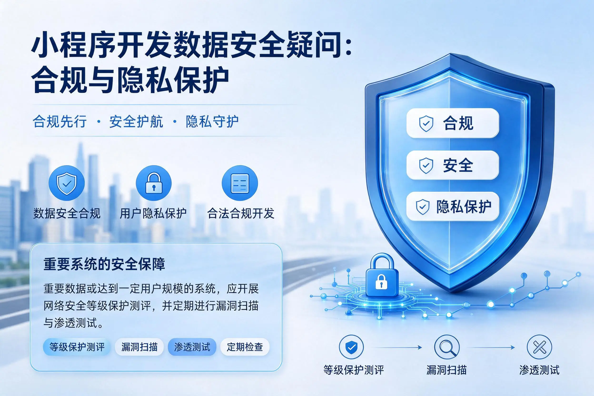 本溪小程序开发数据安全疑问:合规与隐私保护