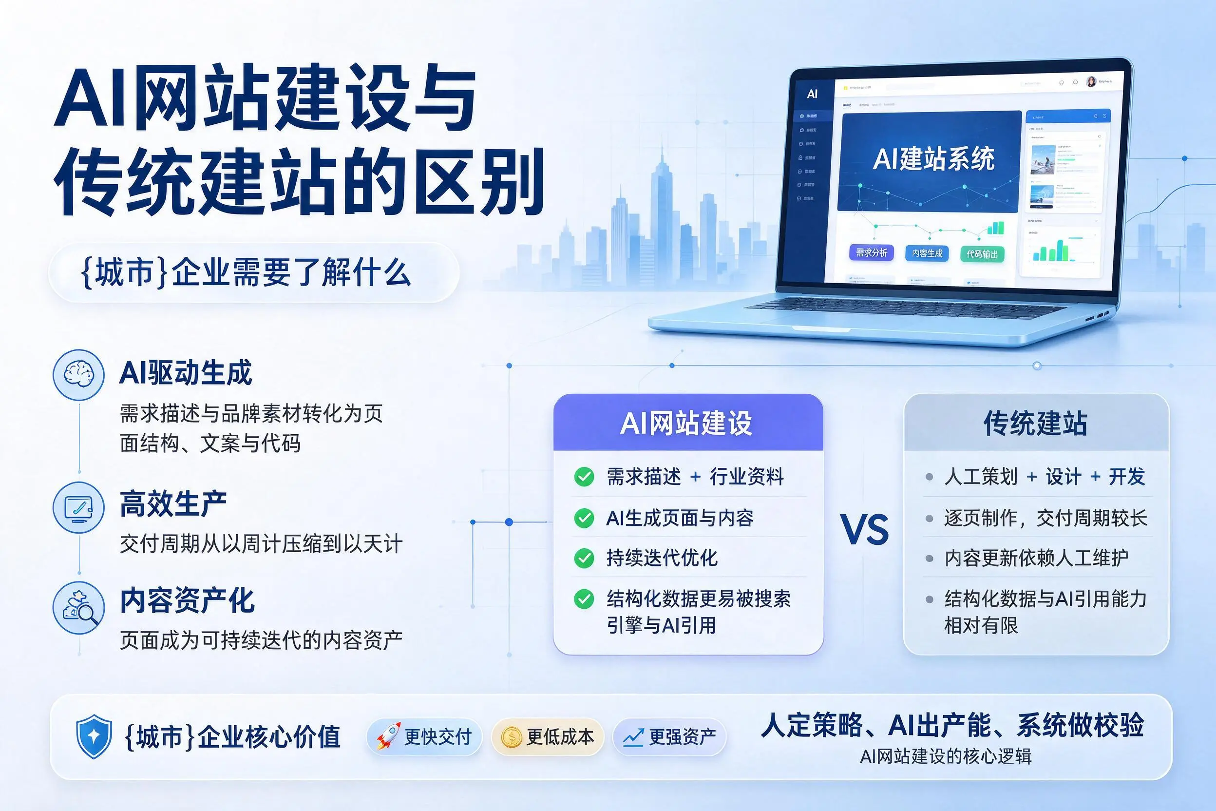 AI网站建设与传统建站的区别,本溪企业需要了解什么