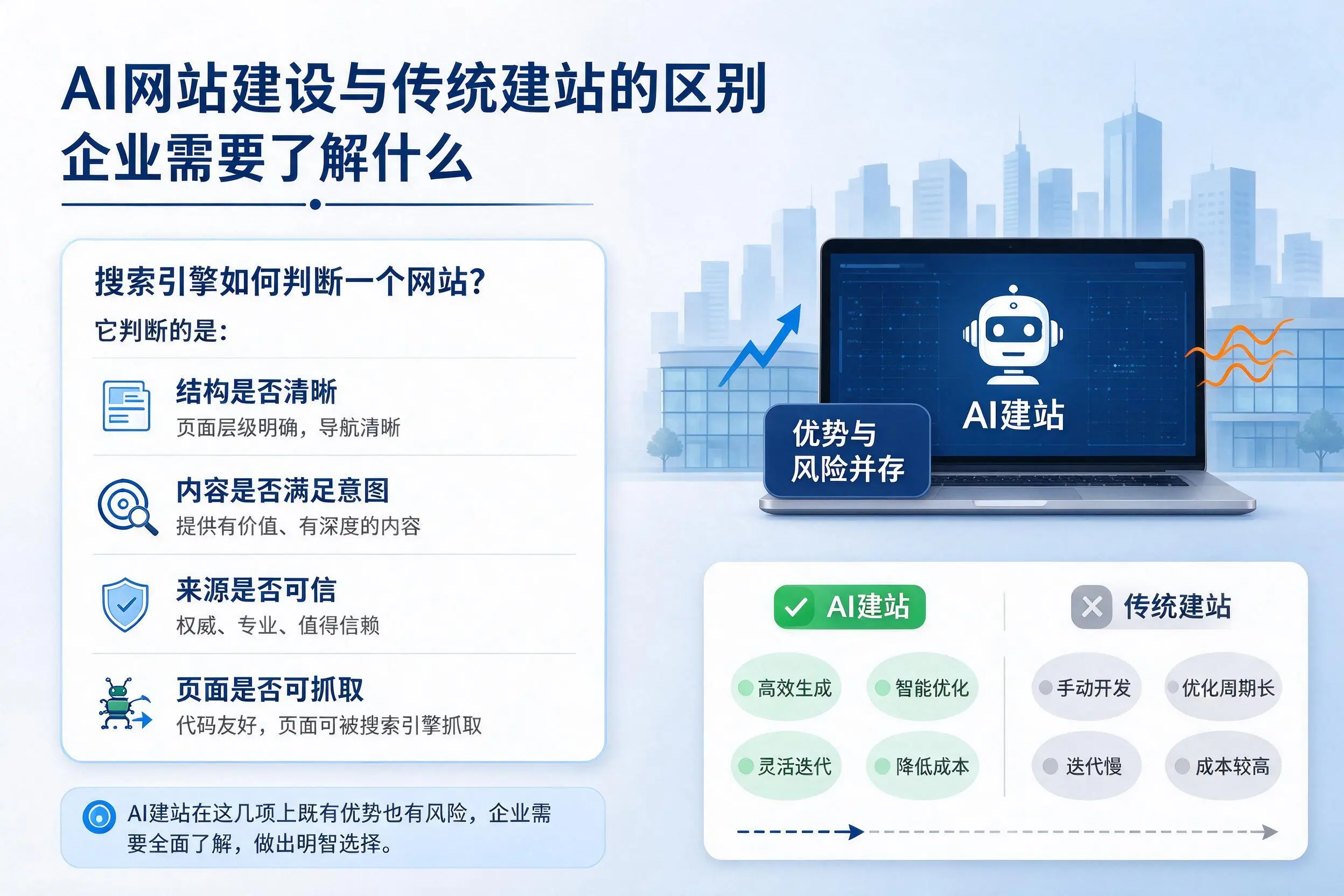 AI网站建设与传统建站的区别,本溪企业需要了解什么