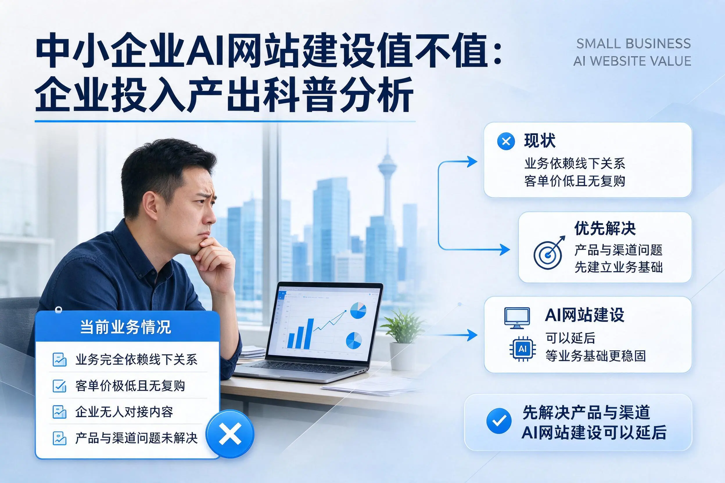 中小企业AI网站建设值不值：本溪企业投入产出科普分析