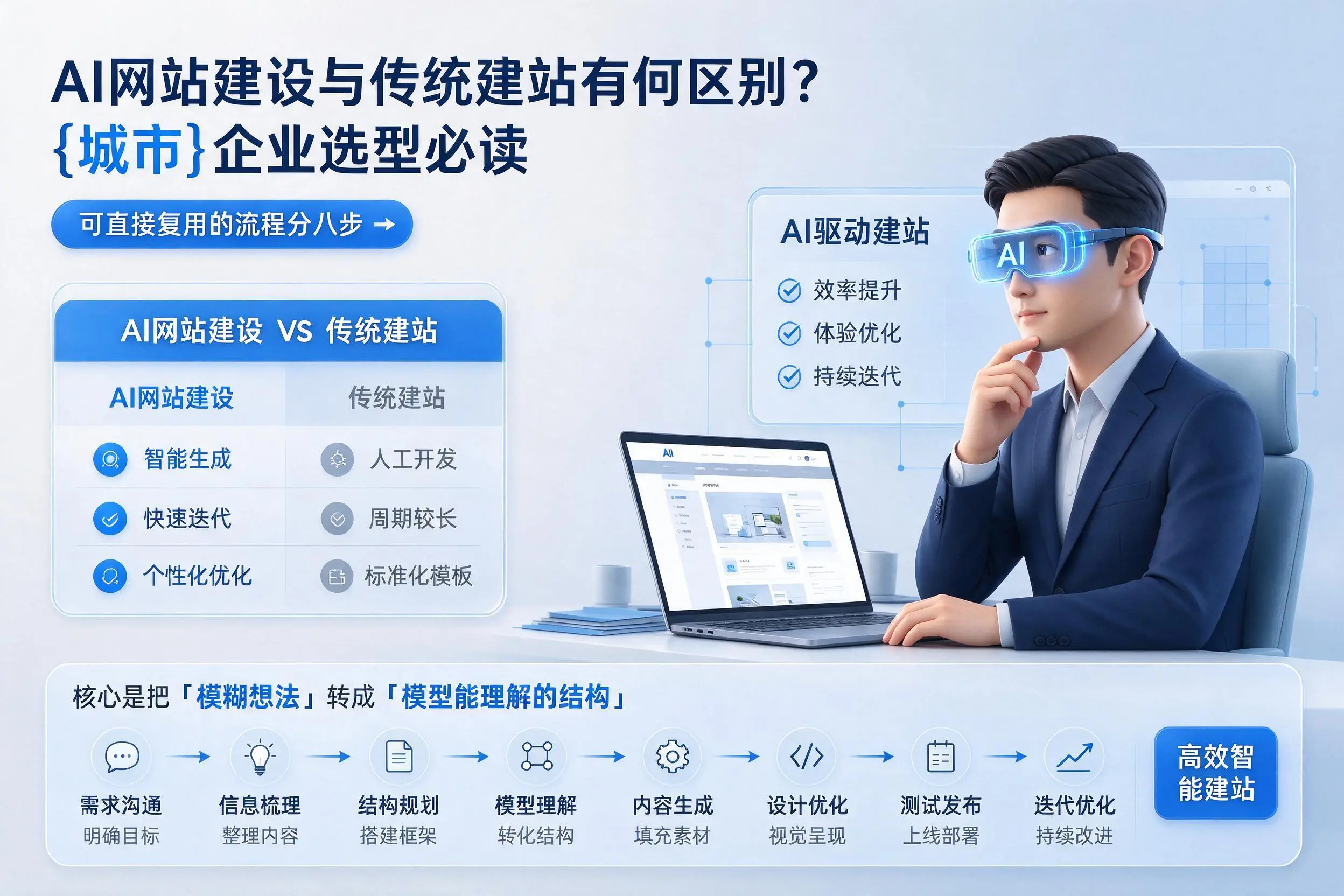 AI网站建设与传统建站有何区别？本溪企业选型必读