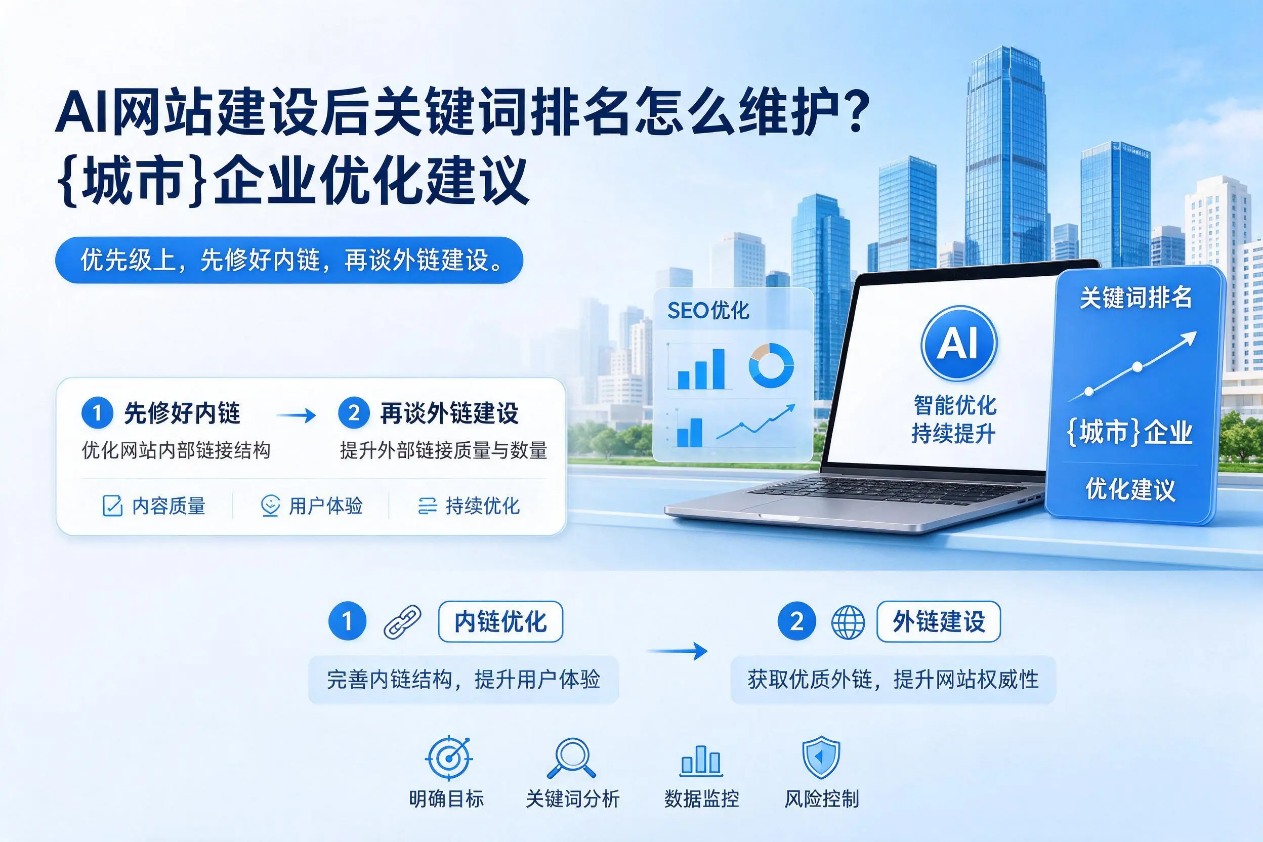 AI网站建设后关键词排名怎么维护？本溪企业优化建议