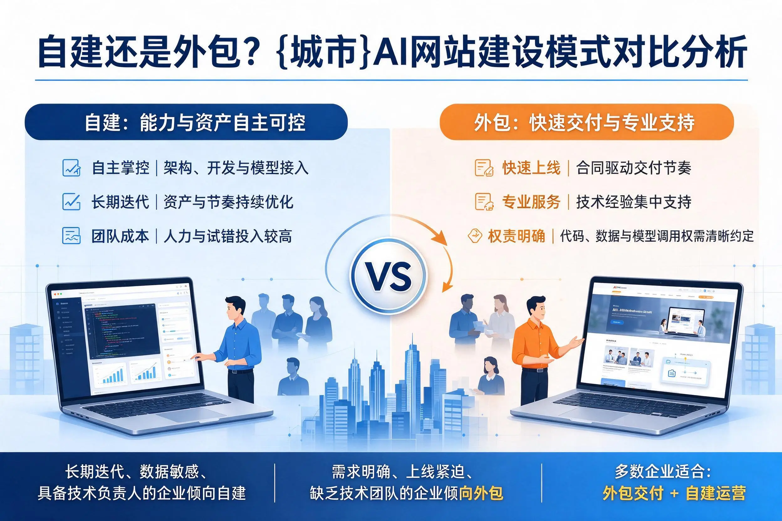 自建还是外包？本溪AI网站建设模式对比分析