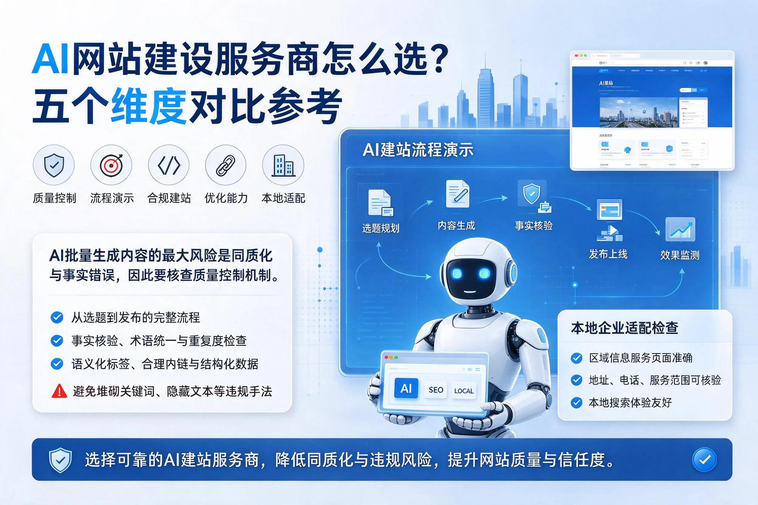 本溪AI网站建设服务商怎么选？五个维度对比参考