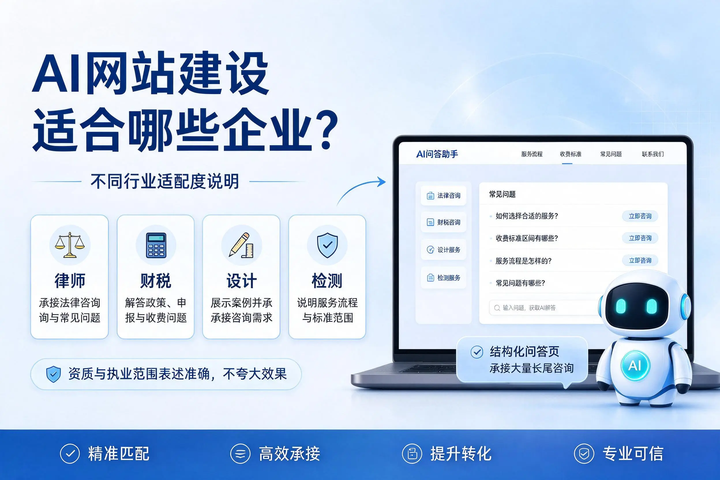 AI网站建设适合哪些企业?本溪不同行业适配度说明