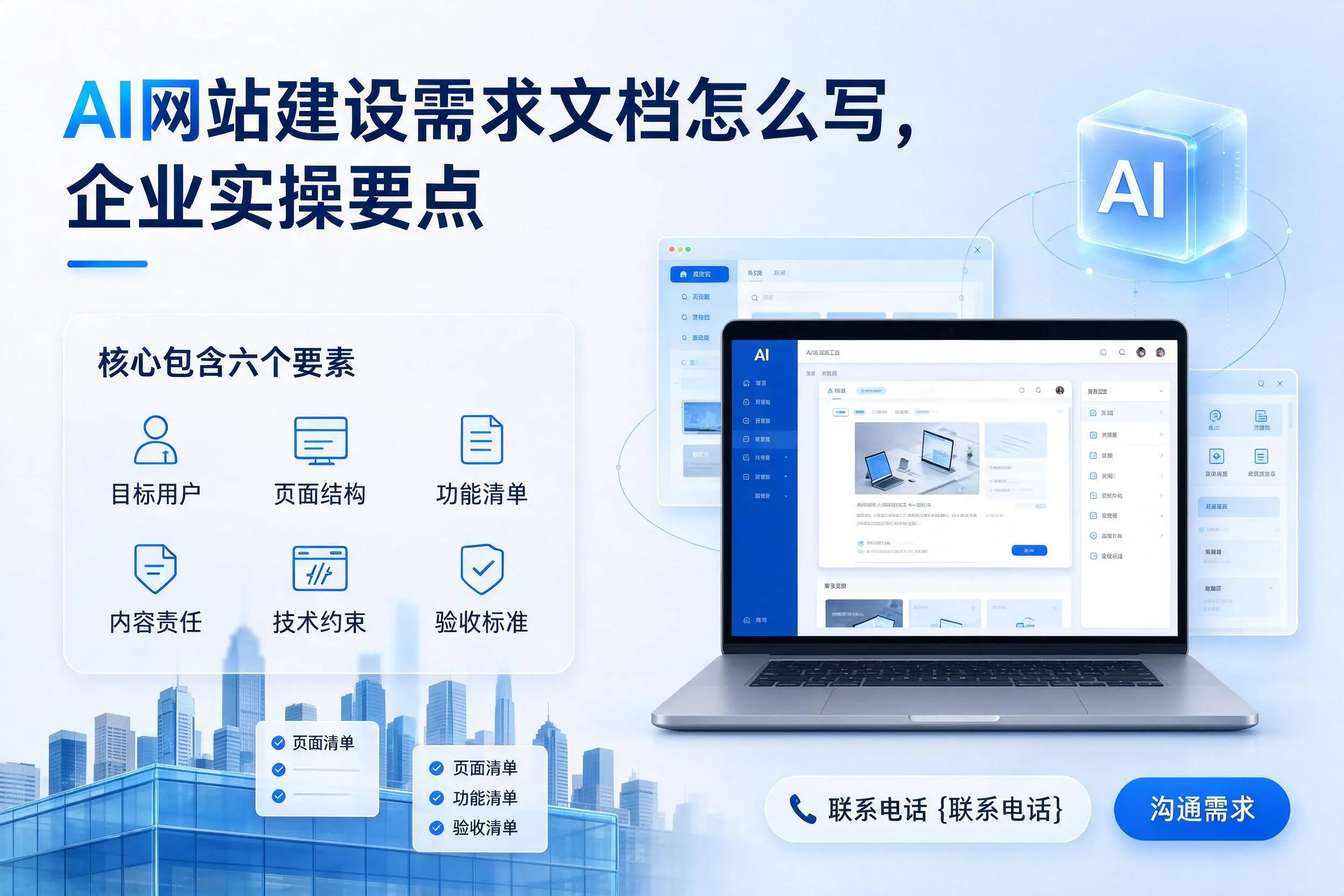 AI网站建设需求文档怎么写，本溪企业实操要点